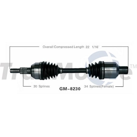 Surtrack Axle Cv Axle Shaft, Gm-8230 GM-8230